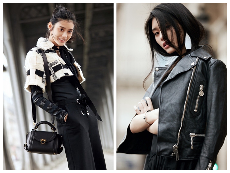 Китайская супермодель Мин Си демонстрирует навыки сочетания одежды