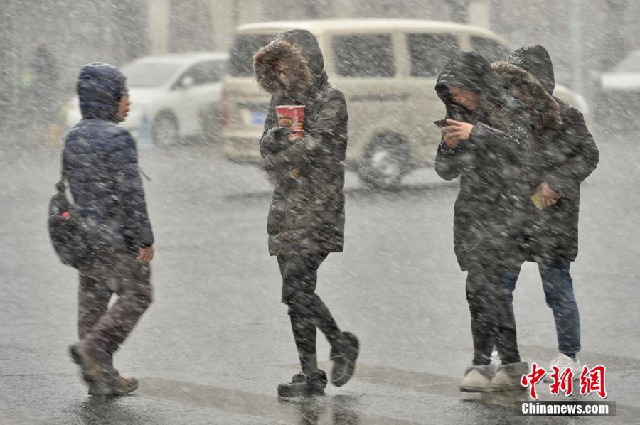 В Пекине выпал первый снег в 2017 году