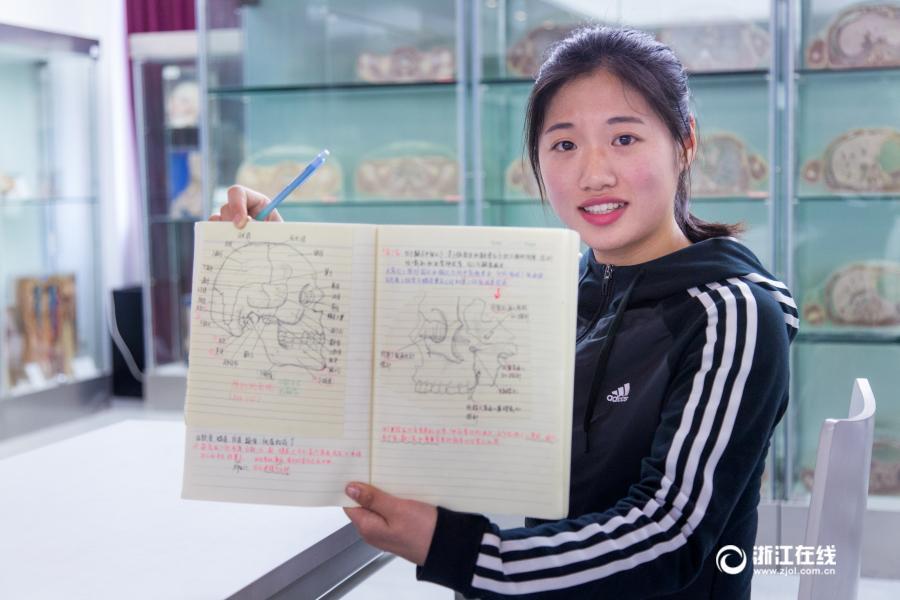 Анатомические зарисовки невероятной точности китайской студентки