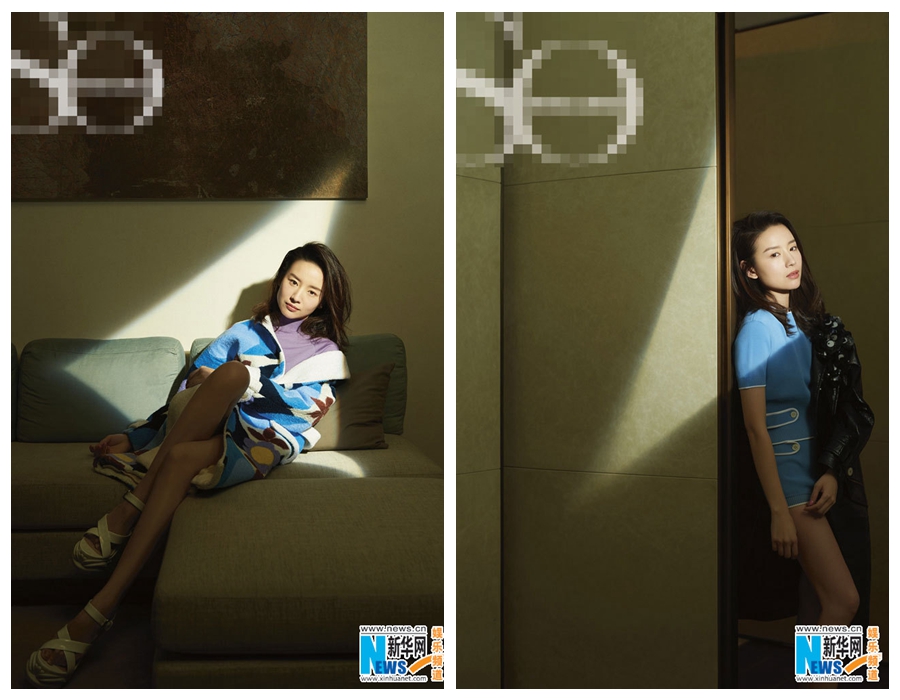 Китайская актриса Дун Цзе попала на обложку модного журнала