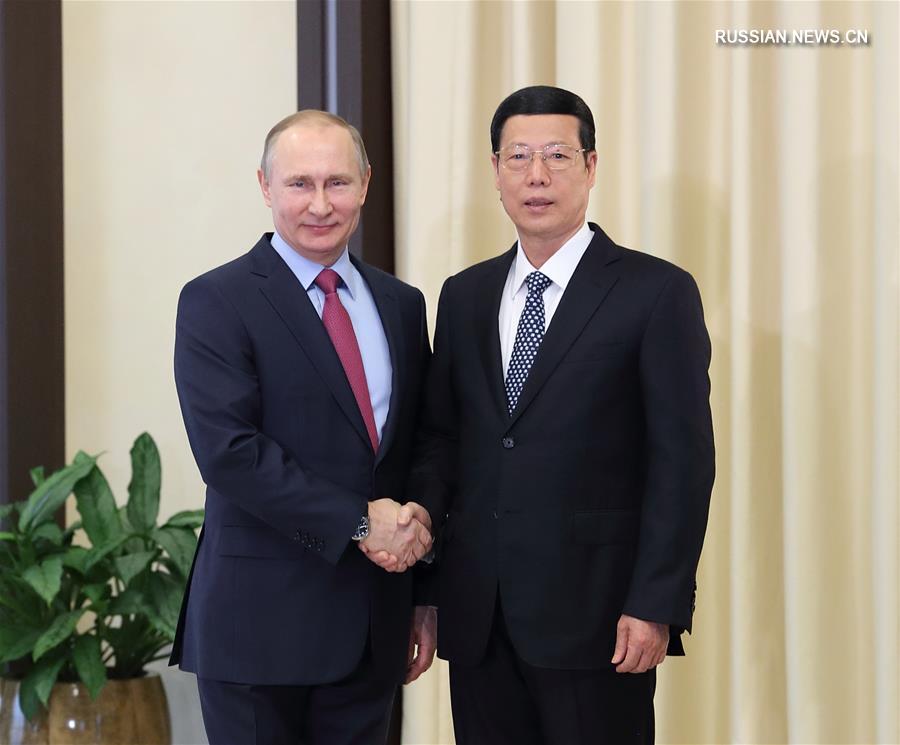 По приглашению российской стороны вице-премьер Госсовета КНР Чжан Гаоли сегодня в российской столице провел встречу с президентом России Владимиром Путиным.