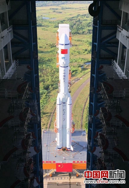 К запуску первого китайского грузового космического корабля 'Тяньчжоу-1'