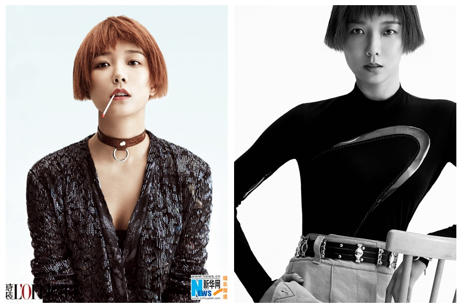 Телезвезда Ван Лодань попала на модный журнал