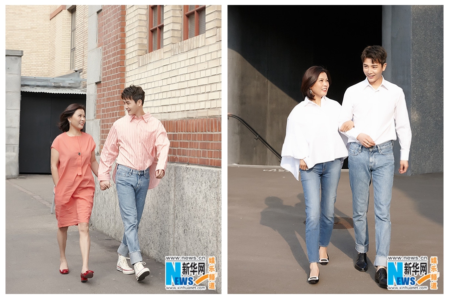 Китайский актер Сунь Цзянь с матерью в ноых фото: «День Матери»