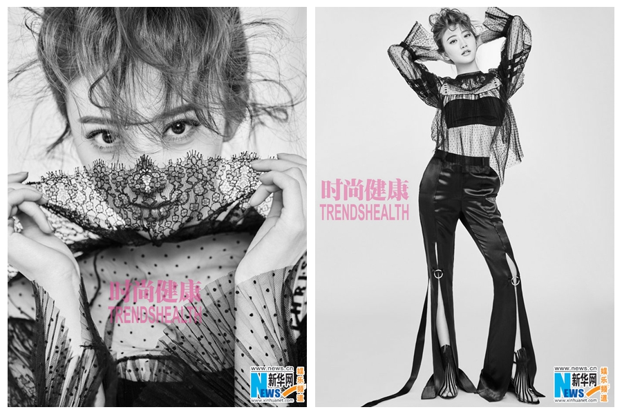 Молодая китайская актриса Цзин Тянь попала на обложку модного журнала