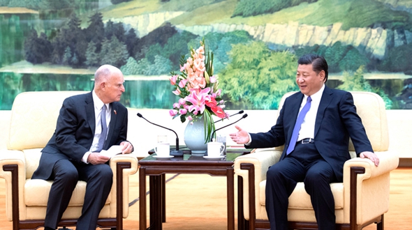 Си Цзиньпин встретился с губернатором Калифорнии