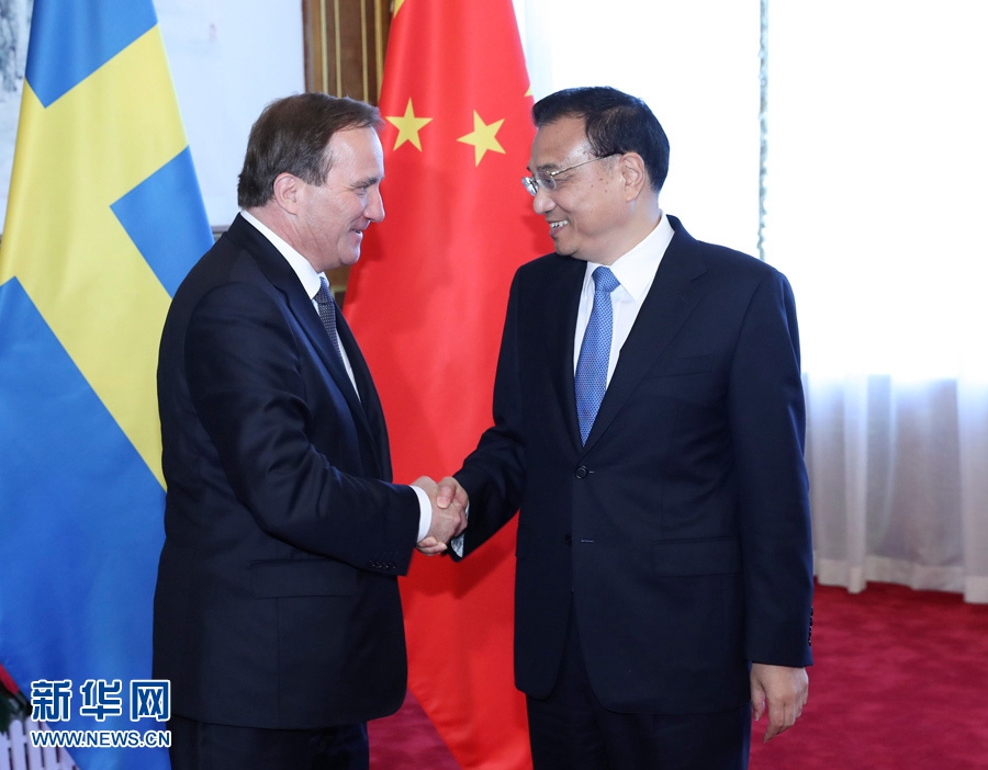 Ли Кэцян провел переговоры с премьер-министром Швеции С.Левеном