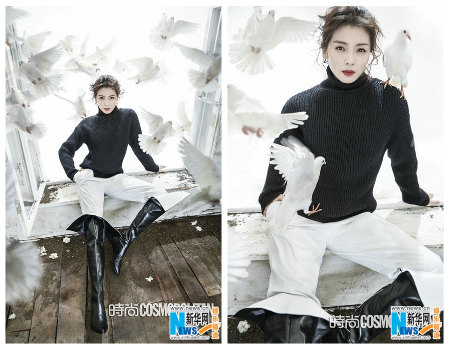 Китайская актриса Лю Тао попала на обложку модного журнала