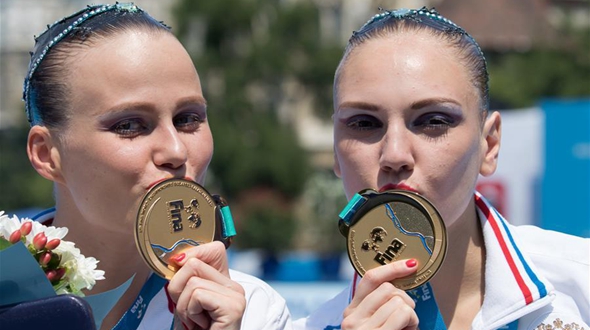 Синхронное плавание -- Чемпионат мира по водным видам спорта -- 2017: Россиянки завоевали 'золото' в дуэтах