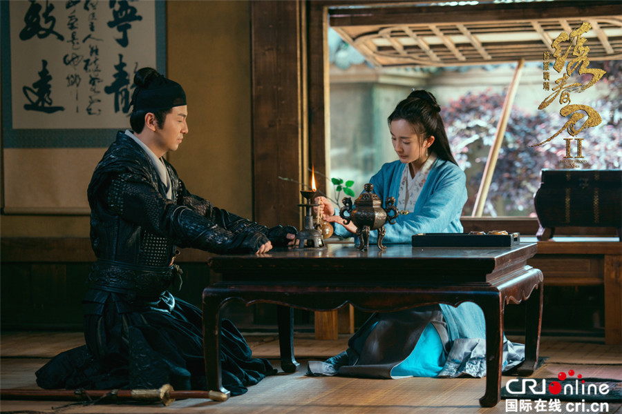 Актриса Ян Ми в фильме «Братство клинков 2»