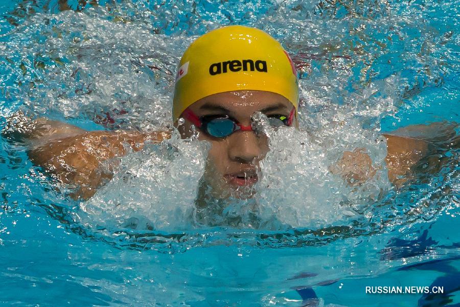 Китайский пловец Сюй Цзяюй сегодня на чемпионате мира по водным видам спорта-2017 в плавании на дистанции 100 метров на спине завоевал золотую медаль, проплыв дистанцию за 52,44 секунды. 