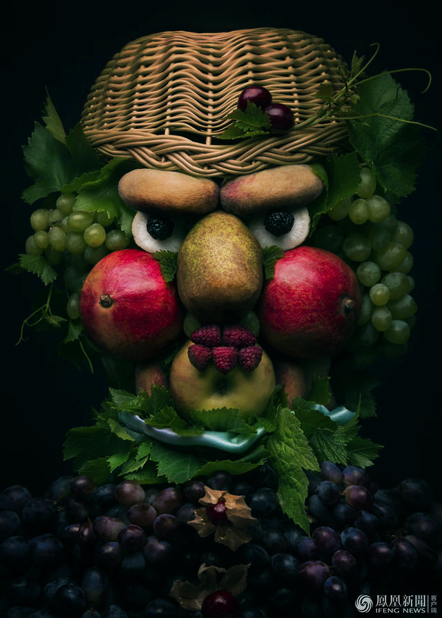 8 портретов из фруктов и овощей