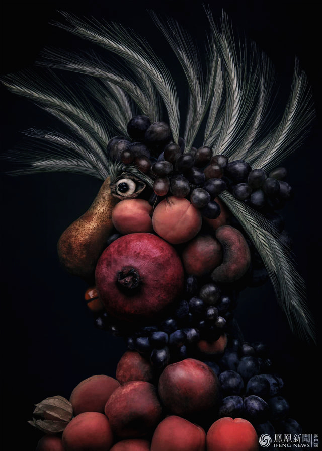 8 портретов из фруктов и овощей