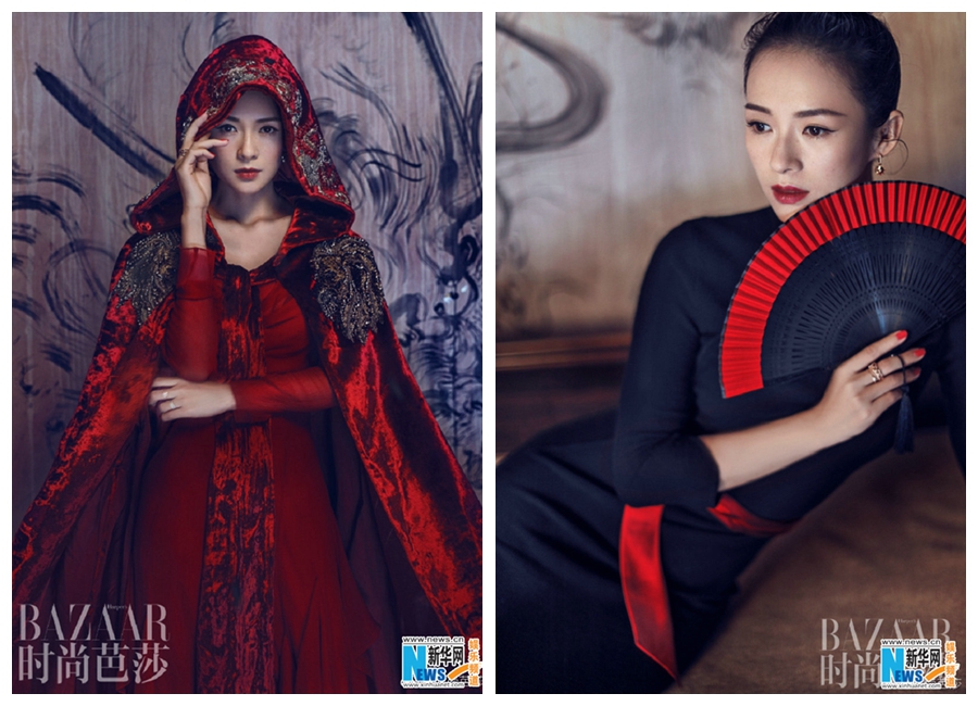 Кинозвезда Чжан Цзыи попала на обложку модного журнала