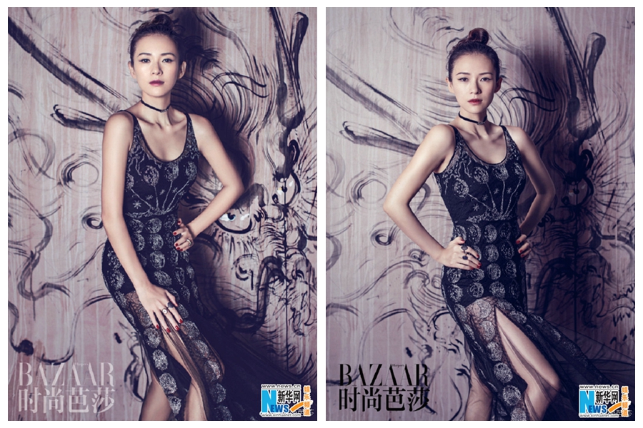 Кинозвезда Чжан Цзыи попала на обложку модного журнала