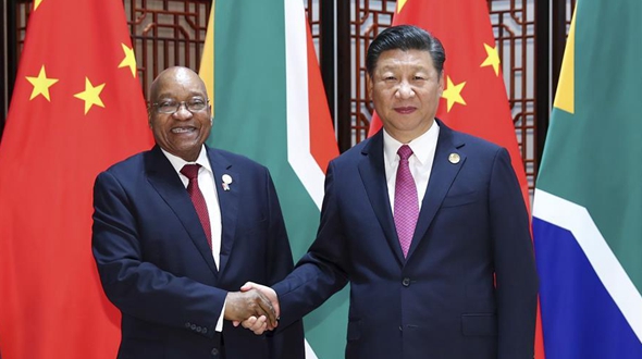 Встреча Си Цзиньпина с президентом ЮАР