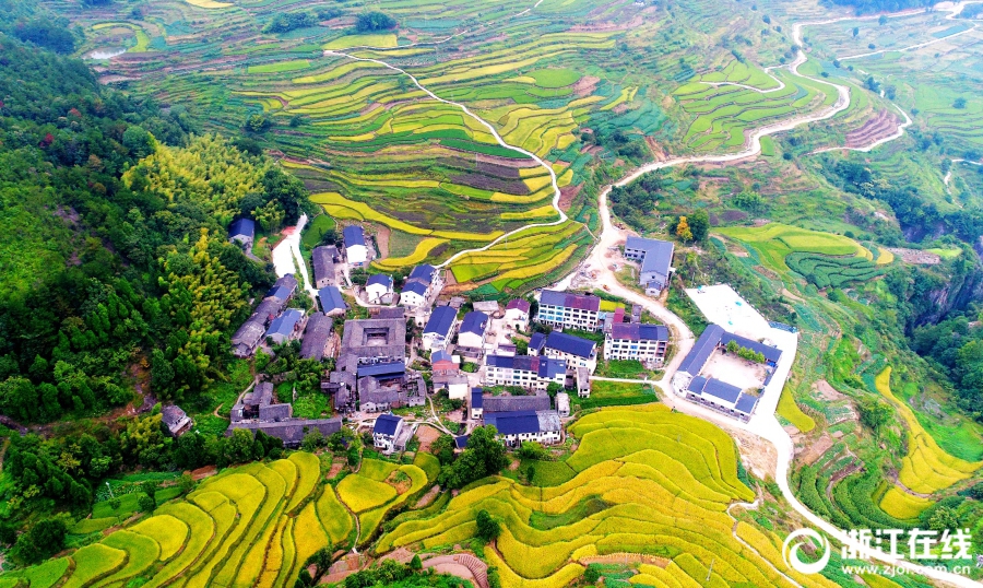 Живописные пейзажи террасовых полей в уезде Сяньцзюй, пров. Чжэцзян