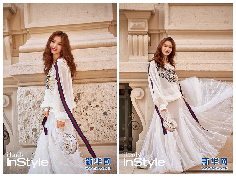 Актриса Линь Юнь создает модный образ