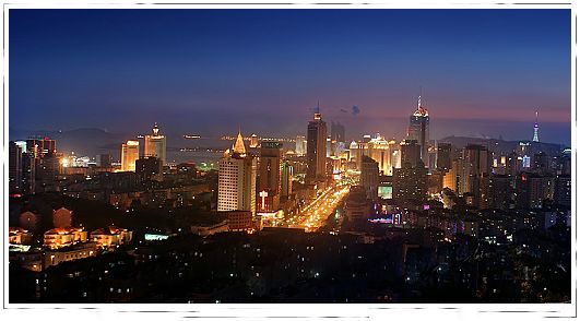 Vista nocturna, los grandes ciudades de China 008