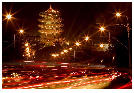 Vista nocturna, los grandes ciudades de China 009