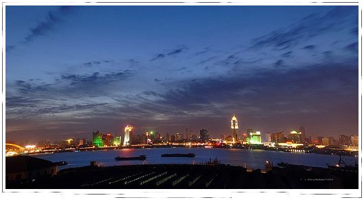 Vista nocturna, los grandes ciudades de China 011