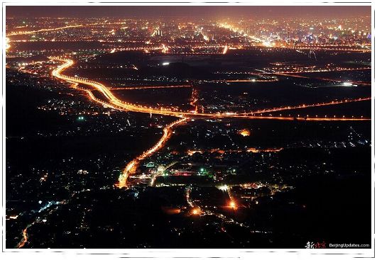 Vista nocturna, los grandes ciudades de China 012