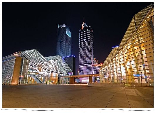 Vista nocturna, los grandes ciudades de China 023