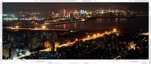 Vista nocturna, los grandes ciudades de China 024