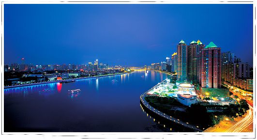 Vista nocturna, los grandes ciudades de China 027