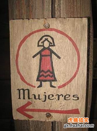 Divertidos señales, para la puerta del Baño 007