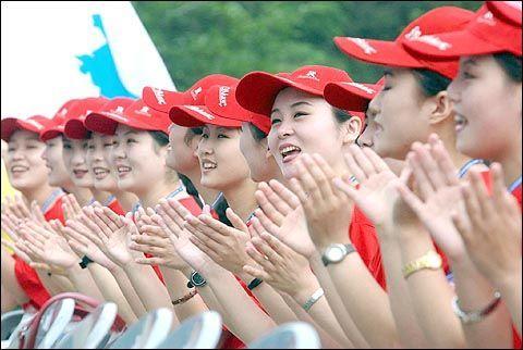 Bellas animadoras raramente vistas de Corea del Norte 4