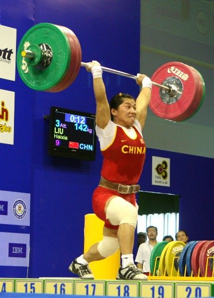 Rompe china Liu Haixia récord mundial y gana oro en Mundial de Halterofilia 1