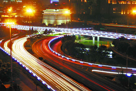 Los hermosos paisajes nocturnos de Beijing 9