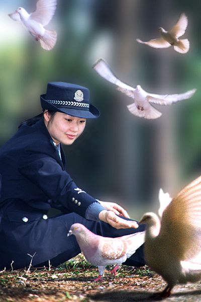 Mujeres policías más bellas en China 5