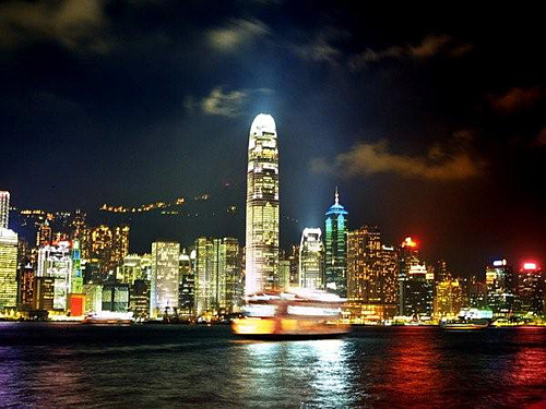Paisaje nocturno de Hongkong3