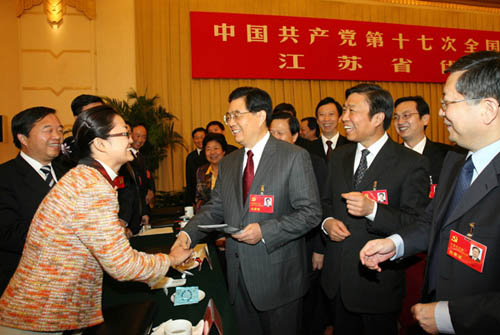 El XVII Congreso Nacional del PCCh，Hu Jintao