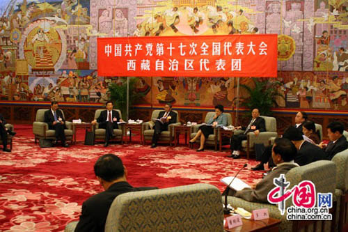 delegados del XVII Congreso Nacional del PCCh, Tibét 12