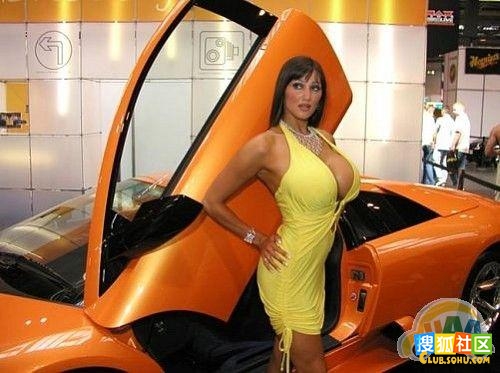 Presentación de las chicas auto show en Rusia 008