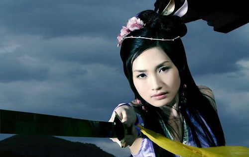 Chica guapa en mitos del Wushu chino 4