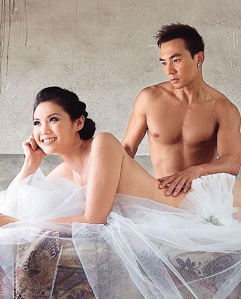 Estrellas chinas toman fotos de boda en cuerpo desnudo 1