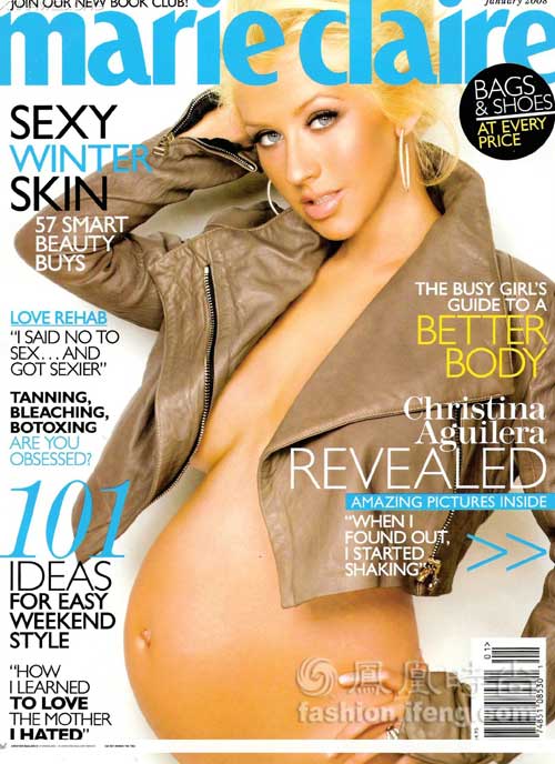 Christina Aguilera embarazada posa desnuda en portada de revista 4