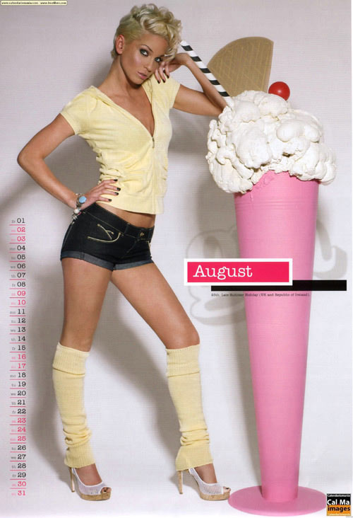 Calendario 2008 de Girls Aloud, el grupo musical femenino más hot de Reino Unido 9
