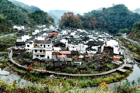 Tranquilidad y belleza en Wuyuan, provincia de Jiangxi.