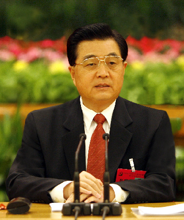 El Presidente de Estado de China Hu Jintao