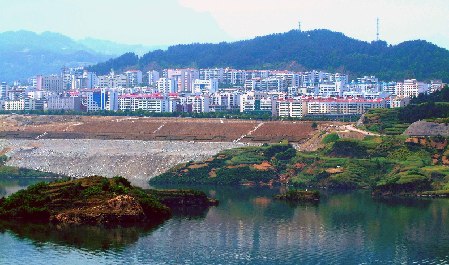 Distrito de Zigui, provincia de Hebei, contemplado desde lejos