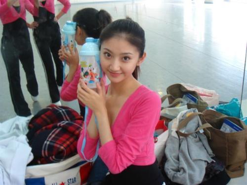 Una estudiante, joven, hermosa, Teatro, China 001