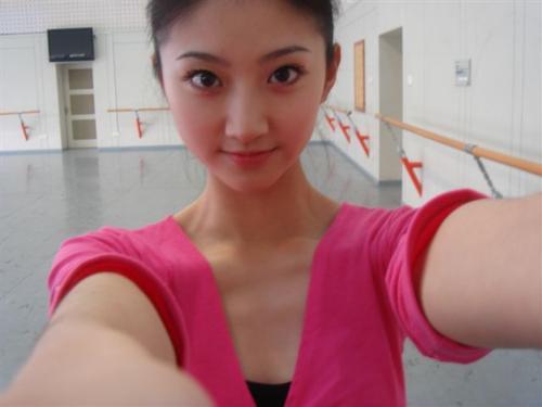 Una estudiante, joven, hermosa, Teatro, China 005