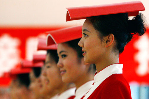 las chicas de ceremonia para Beijing 20081