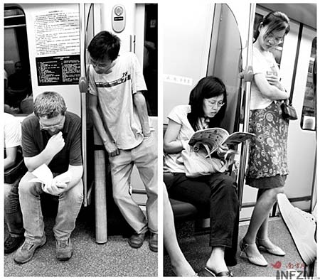 Fotos tomando el metro en China 002