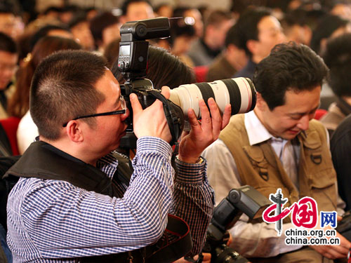 Los periodistas trabajando 4